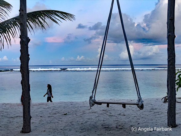 swing at sunset