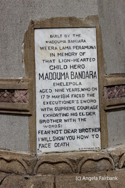 plaque of child hero