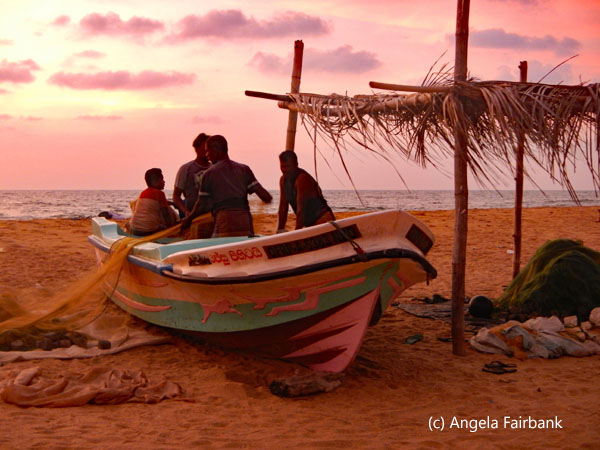 boats and nets at sunset 3