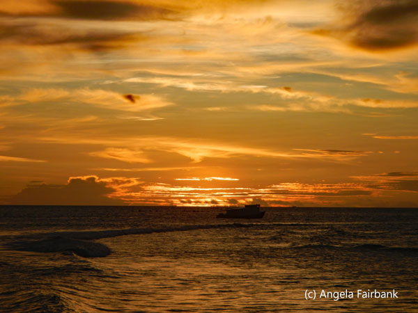 ochre sunset