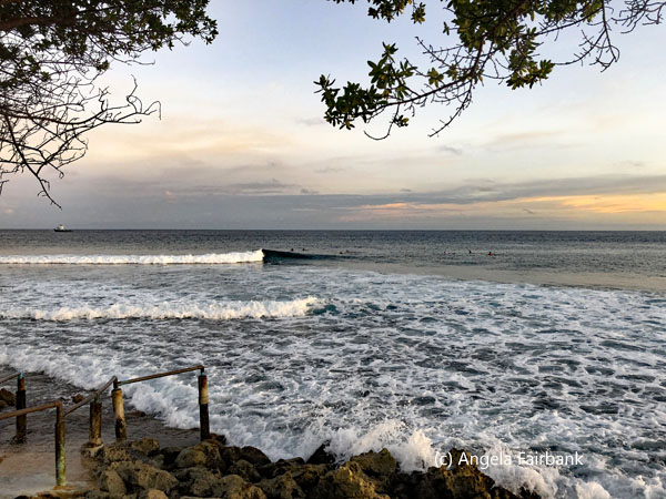 surfing waves