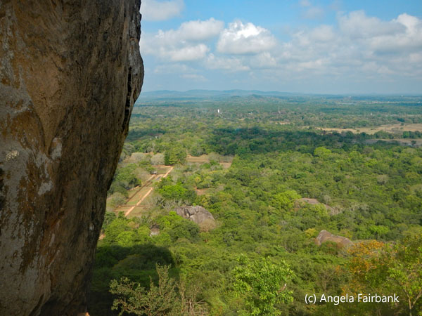 view of the valley from the side