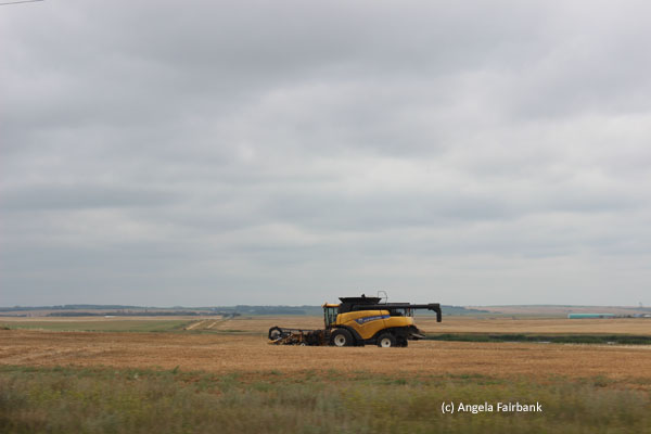 tractor in field
