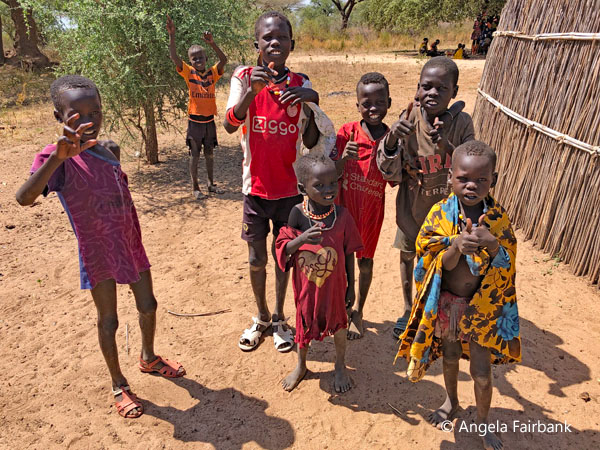 group of children counting in English