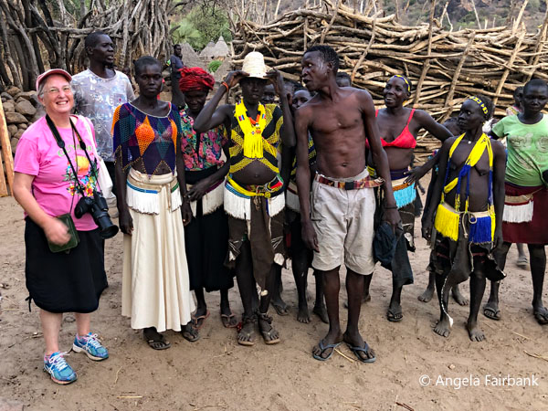 me with dancing Lotuko group