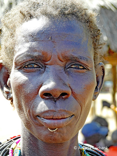 older Toposa woman with lower lip ring