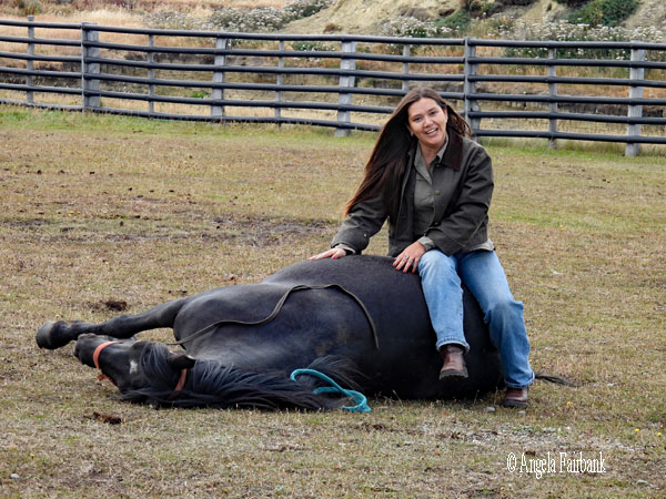 gaucha sitting on horse