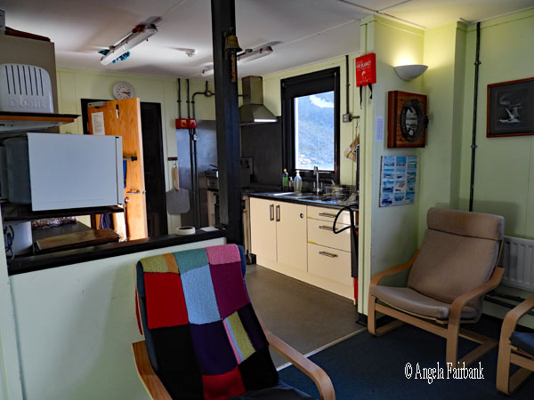 living room and kitchen at scientific station
