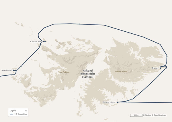 Falklands map