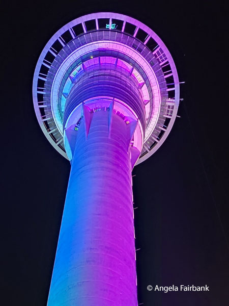 Auckland Sky Tower at night