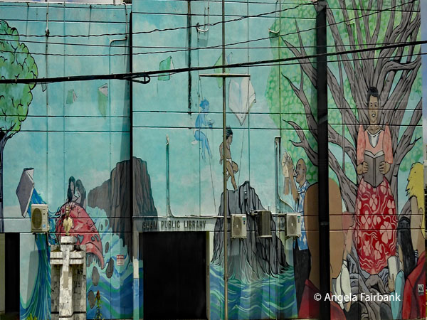 mural on public library