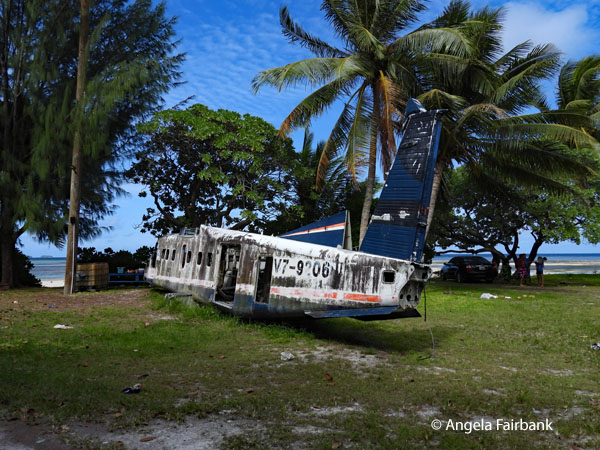 rotting plane at Laura beach