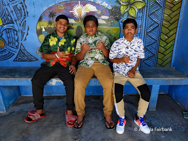 boys at busstop