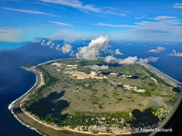 Nauru from the plane