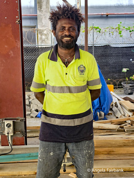 Solomon Islander working in Nauru in construction
