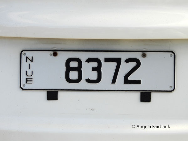 niue vehicle licence plate