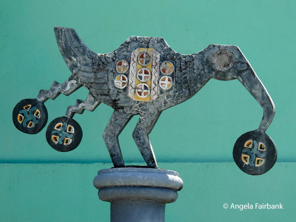 decoration in front of government building