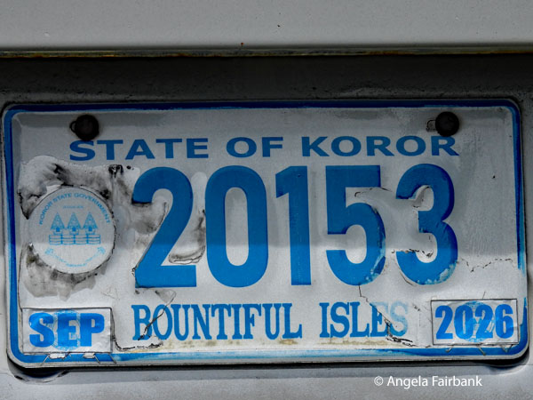 palau licence plate