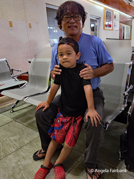 Kenny our driver guide and his grandson Yugi