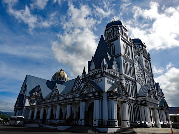 outside of the Cathedral of the Immaculate Conception, Apia