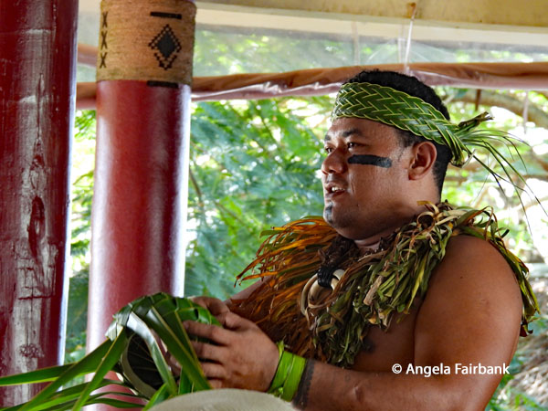 dancer with woven bowk