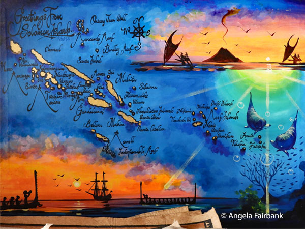 painting at souvenir market 1