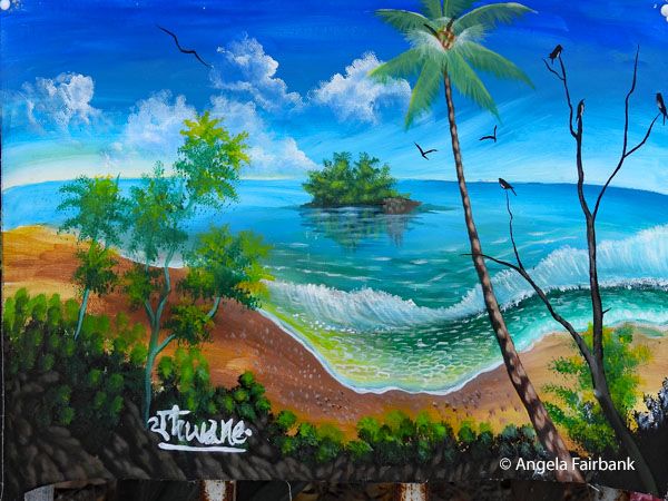 painting at souvenir market 2