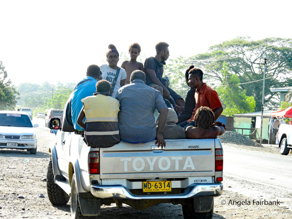truckload of workers