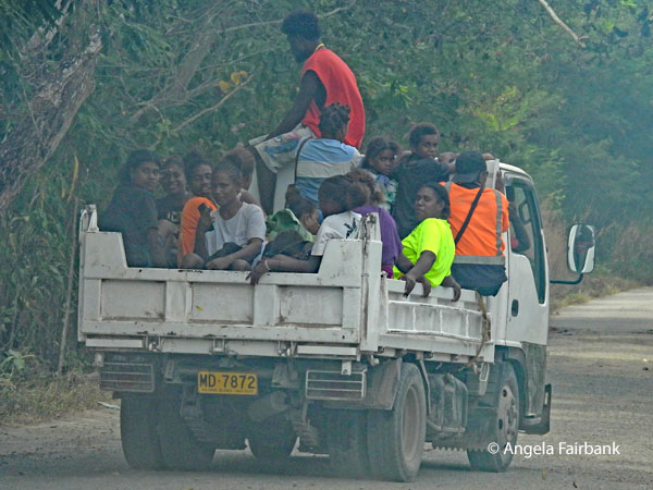 truckload of workers
