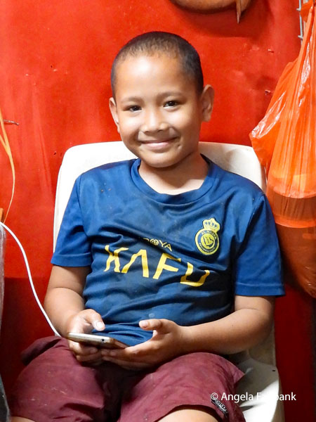 boy at market