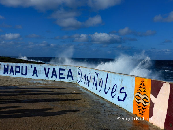 sign at blow holes