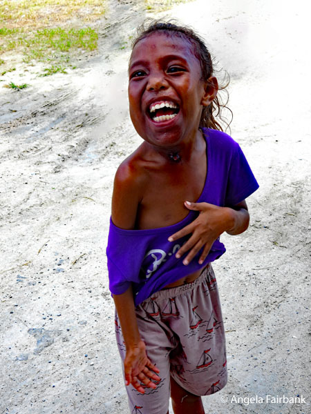 girl laughing