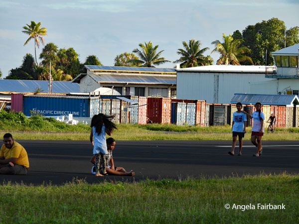 people walking on the runway