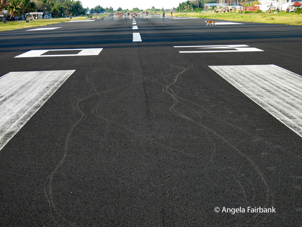 the end of the runway