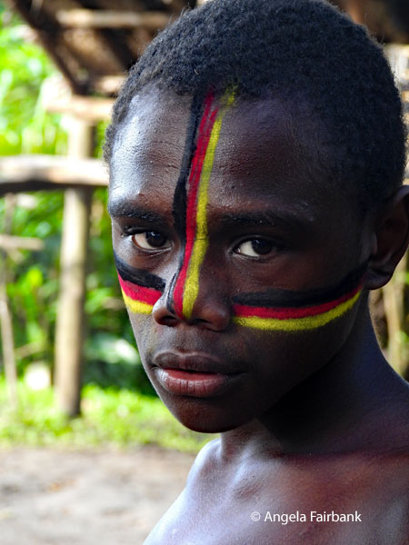teenager at tribal village