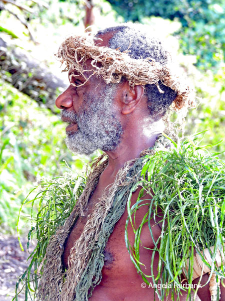 old man at tribal village