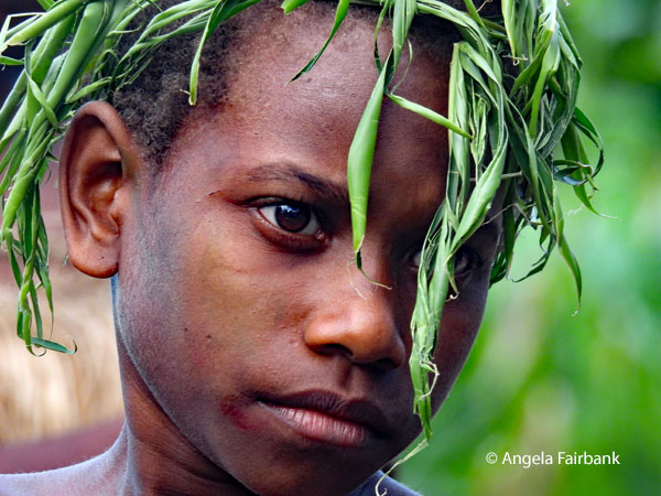 boy with grass headdress 2