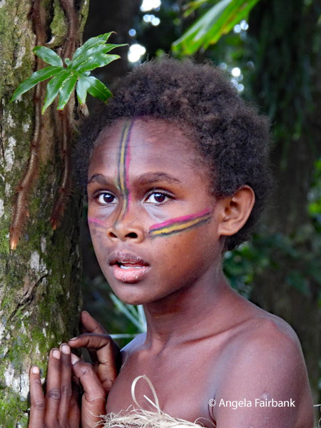 girl by tree