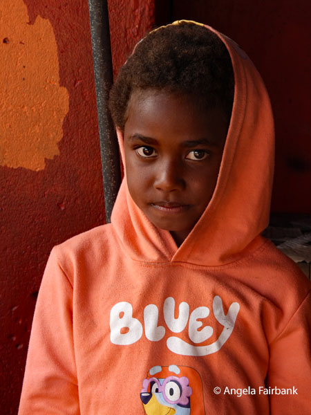 girl in pink hoody