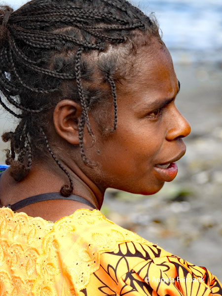 woman in yellow dress