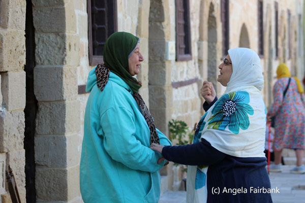 two older women chatting