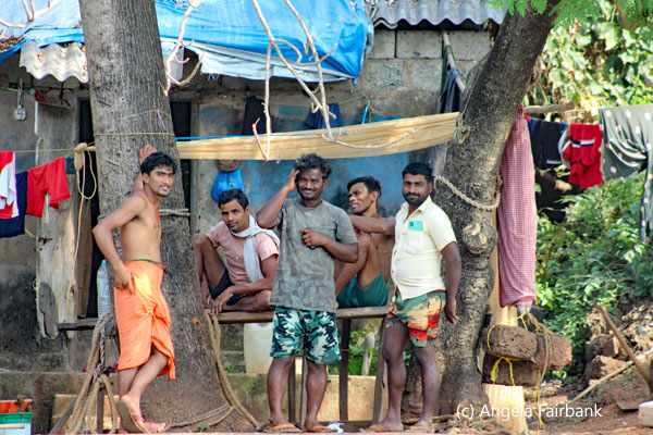 men on shore