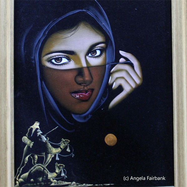 painting of veiled woman