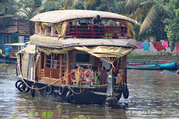 houseboat with locals