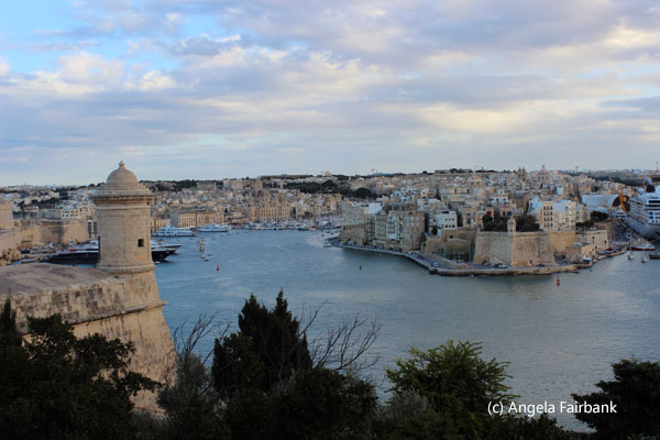 view of harbour from gardens