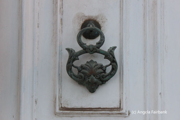 doorknocker on white