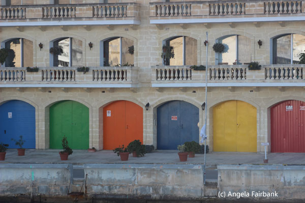 multi-coloured garages