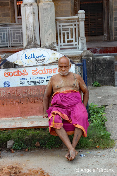 one man sitting