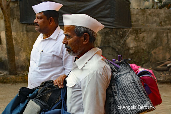 dabbawala on foot