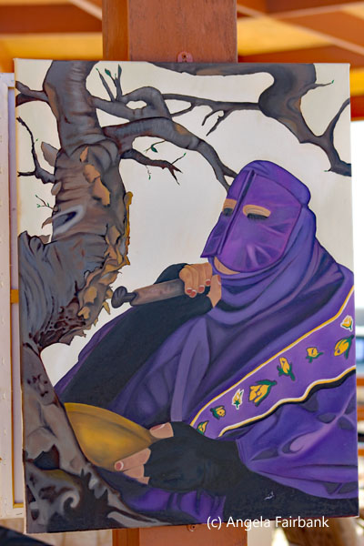 painting of man collecting frankincense 2